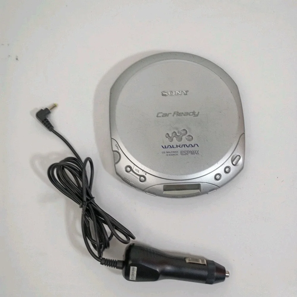Sony Walkman D-E226CK Portable CD Player Car Ready Anti-Skip w/ DC Power, Tested